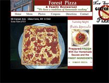 Tablet Screenshot of forestpizza.com